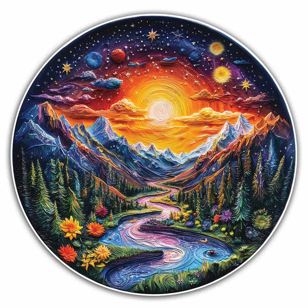 Sunlit Valley - Jigsaw Puzzle