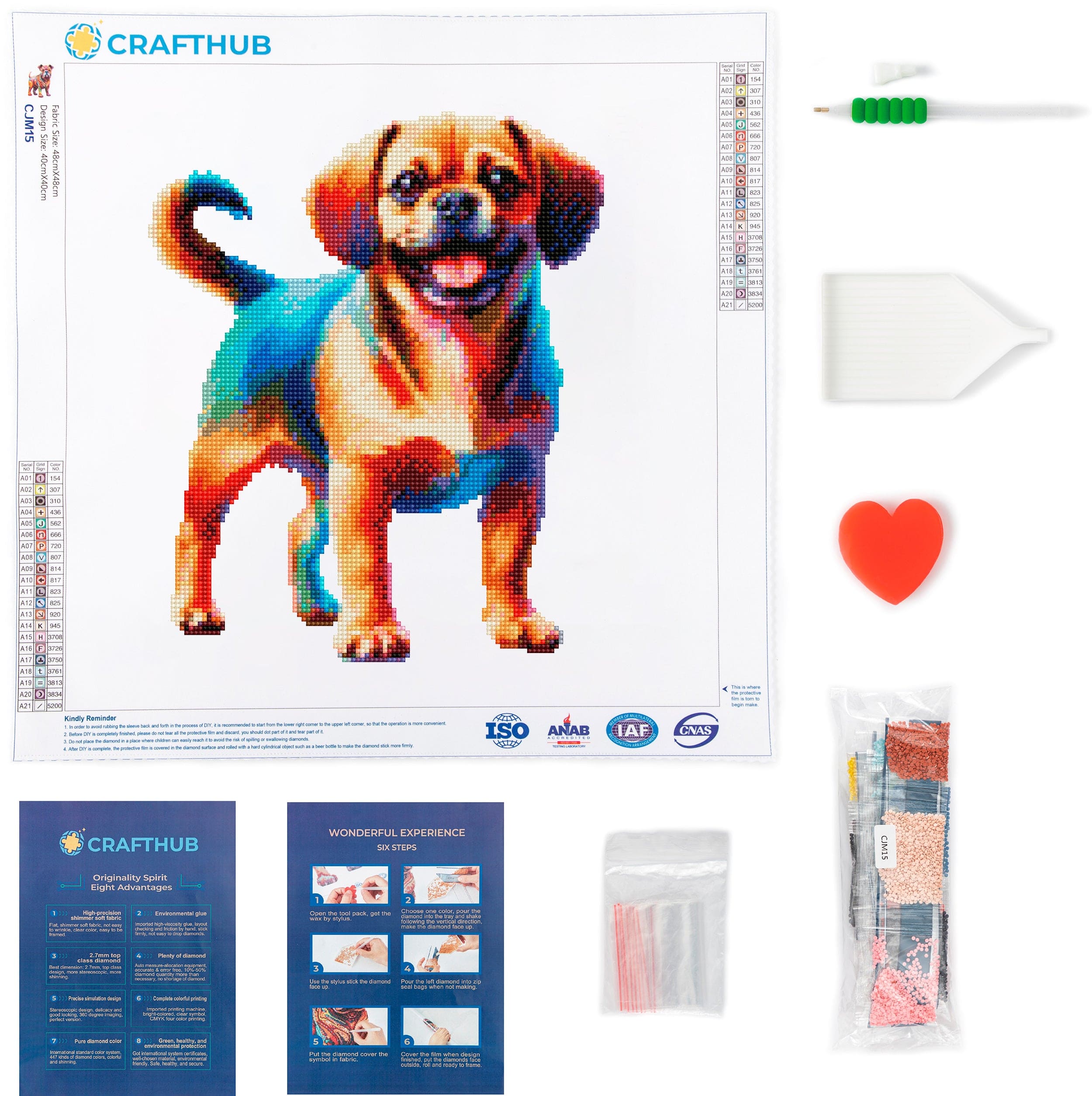 Puggle Dog - Diamond Painting Kit