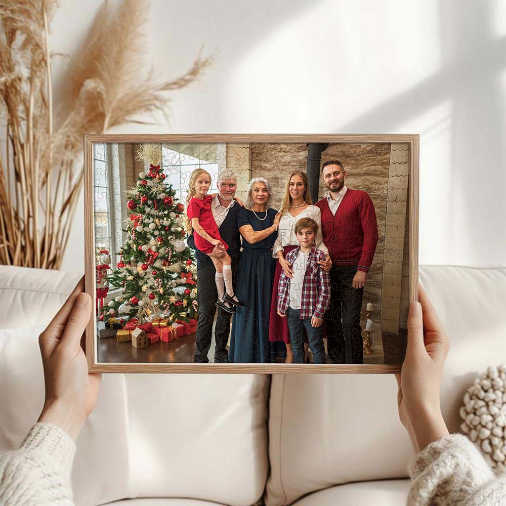Personalized Wooden Jigsaw Puzzle – Merry Christmas