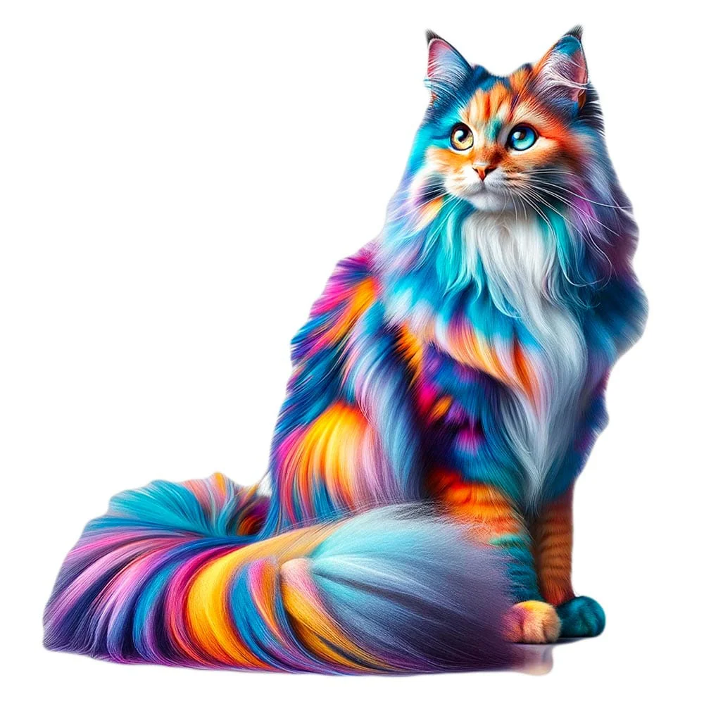 Turkish Angora Cat - Jigsaw Puzzle