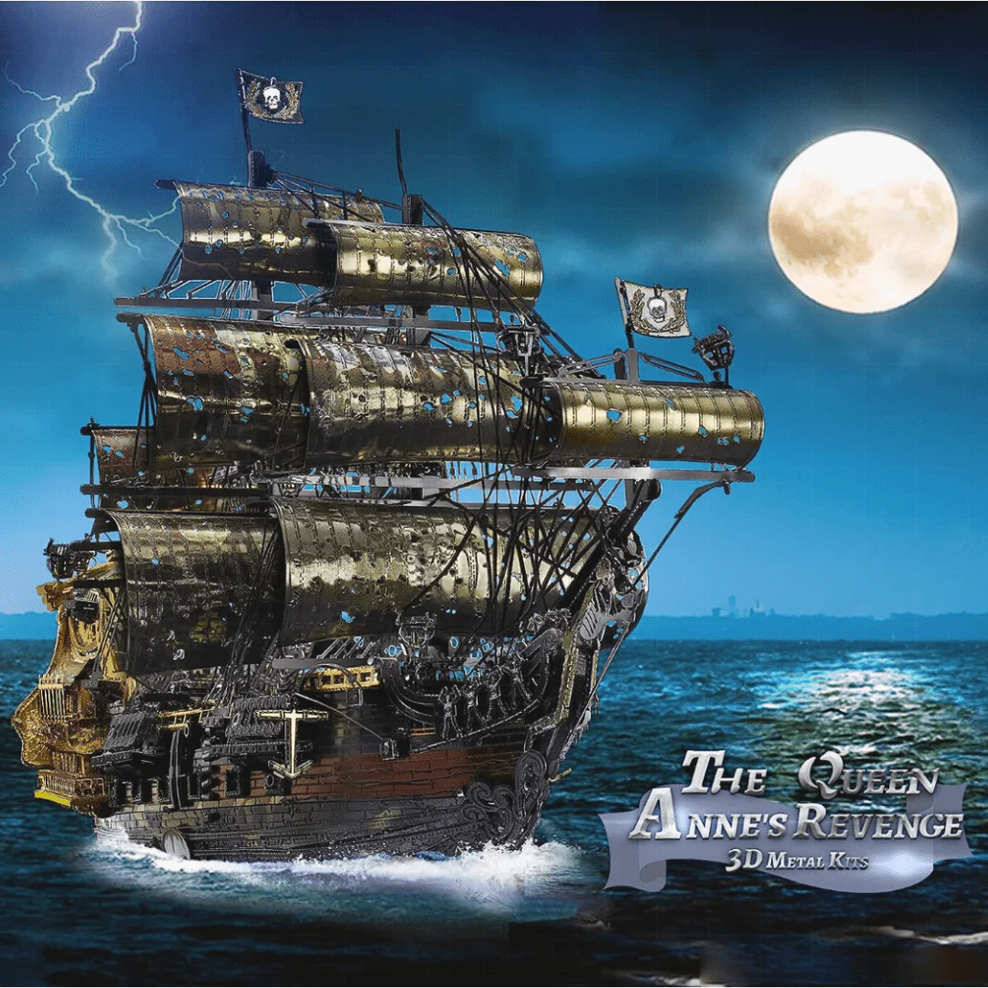 The Queen Anne's Revenge Pirate Ship 3D Watercraft Model