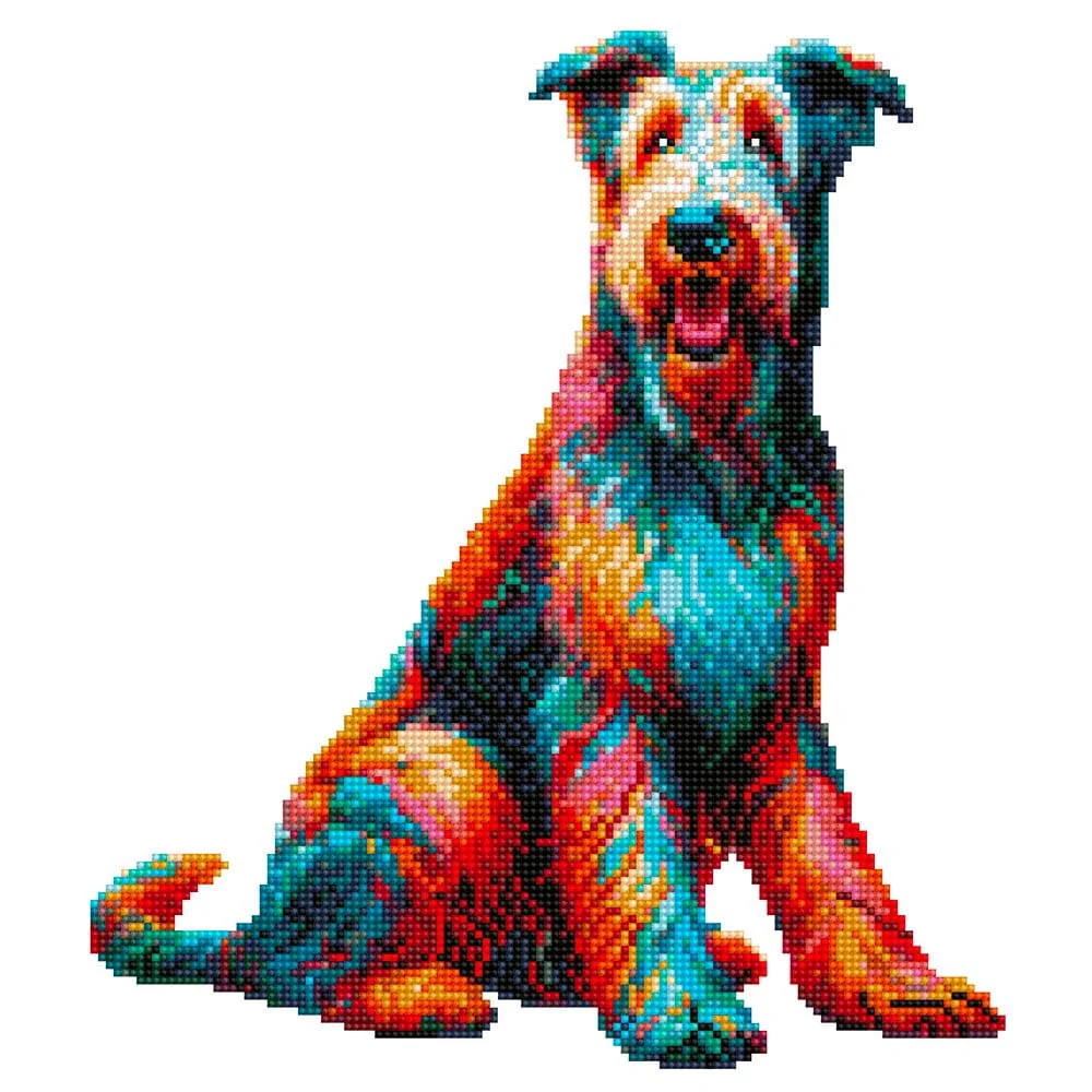 Irish Wolfhound Dog - Diamond Painting Kit
