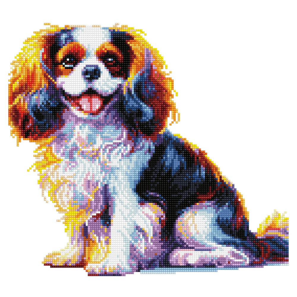Cavalier King Charles Spaniel Dog - Diamond Painting Kit