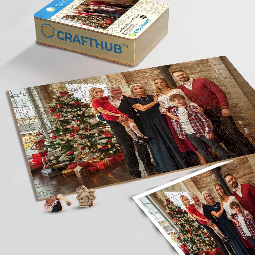 Personalized Wooden Jigsaw Puzzle – Merry Christmas