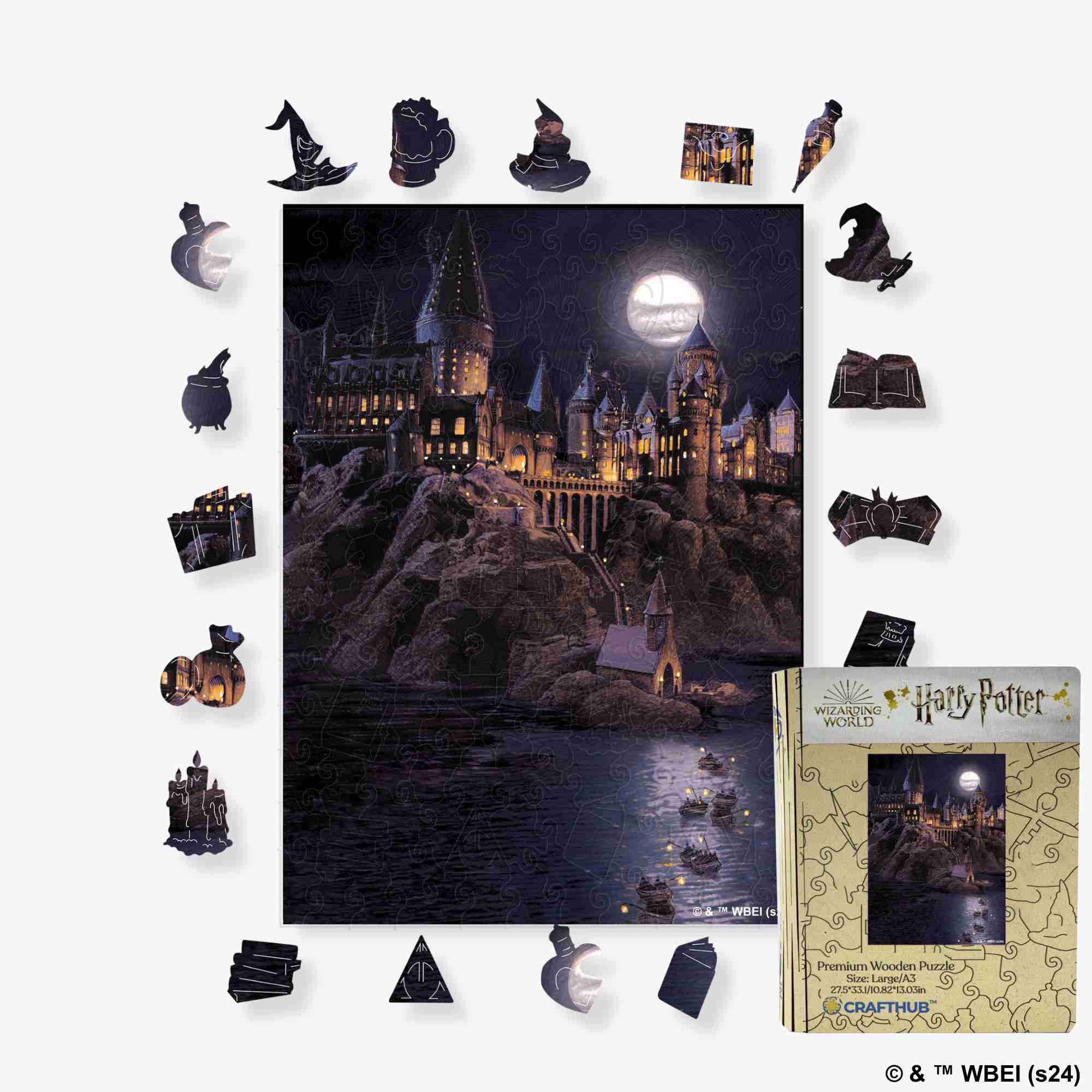 Harry Potter - Boats To Hogwarts Wooden Jigsaw Puzzle