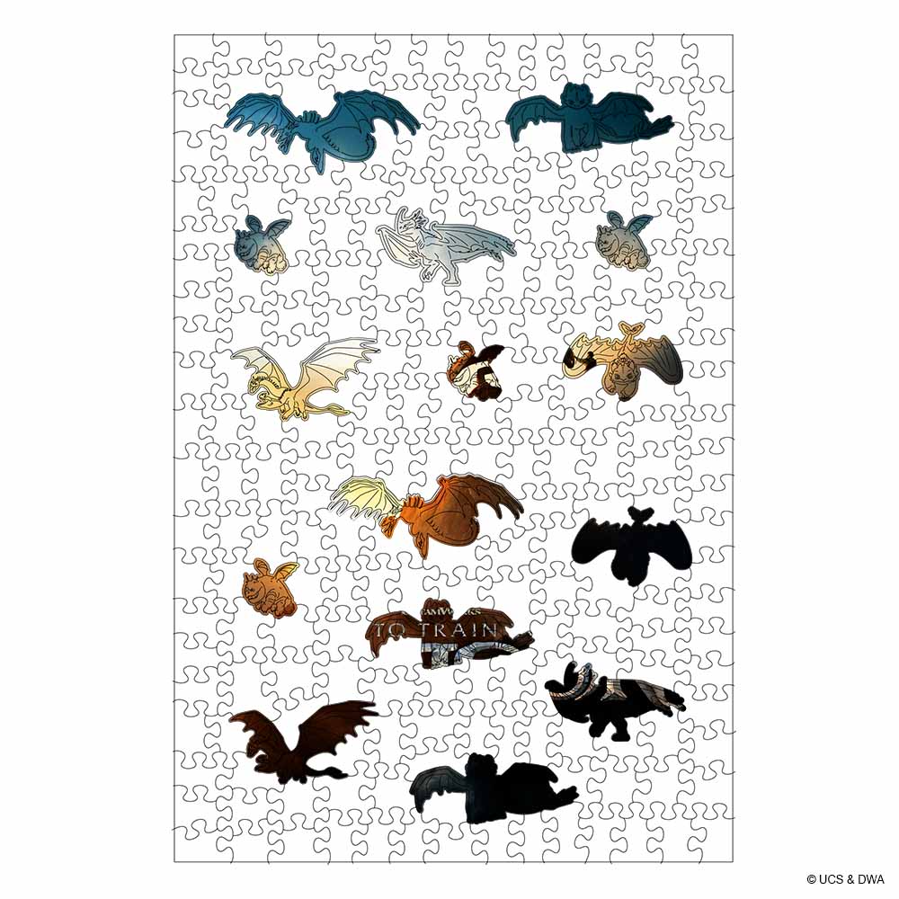 Hiccup and Toothless - Wooden Jigsaw Puzzle