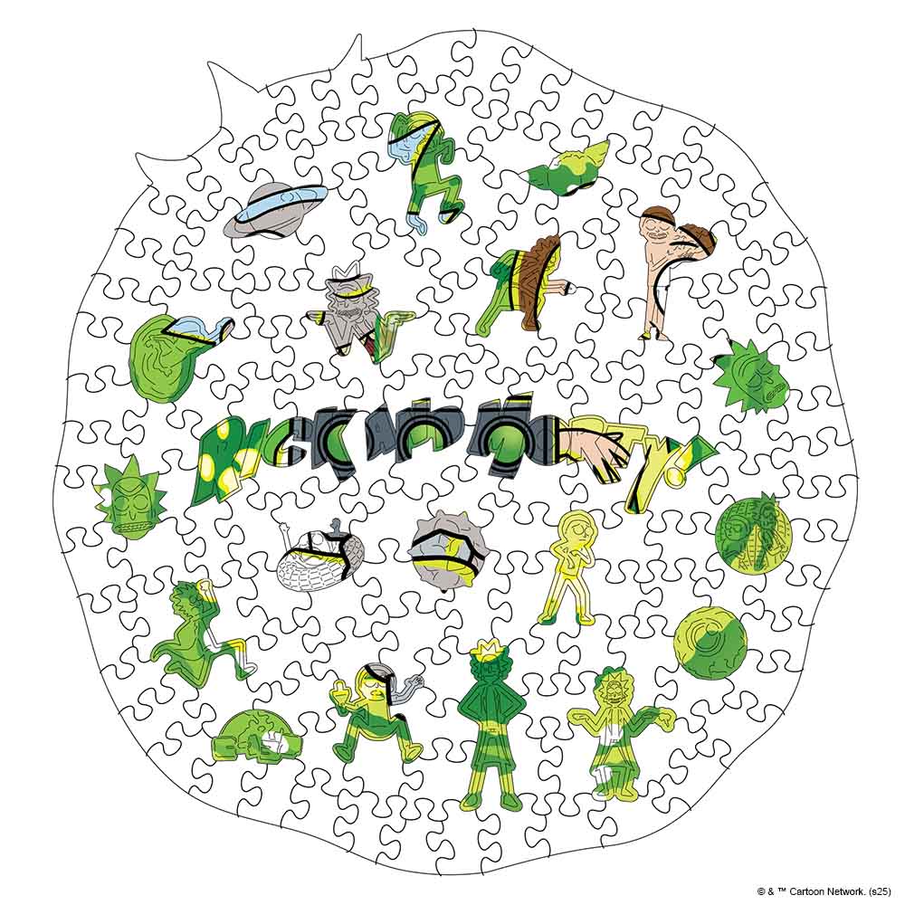 Rick and Morty Madness - Wooden Jigsaw Puzzle