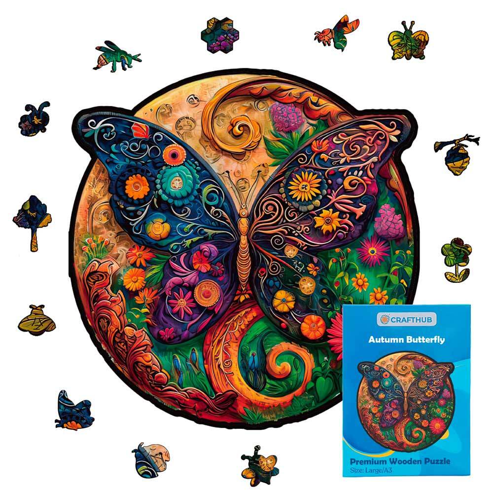 Autumn Butterfly - Jigsaw Puzzle
