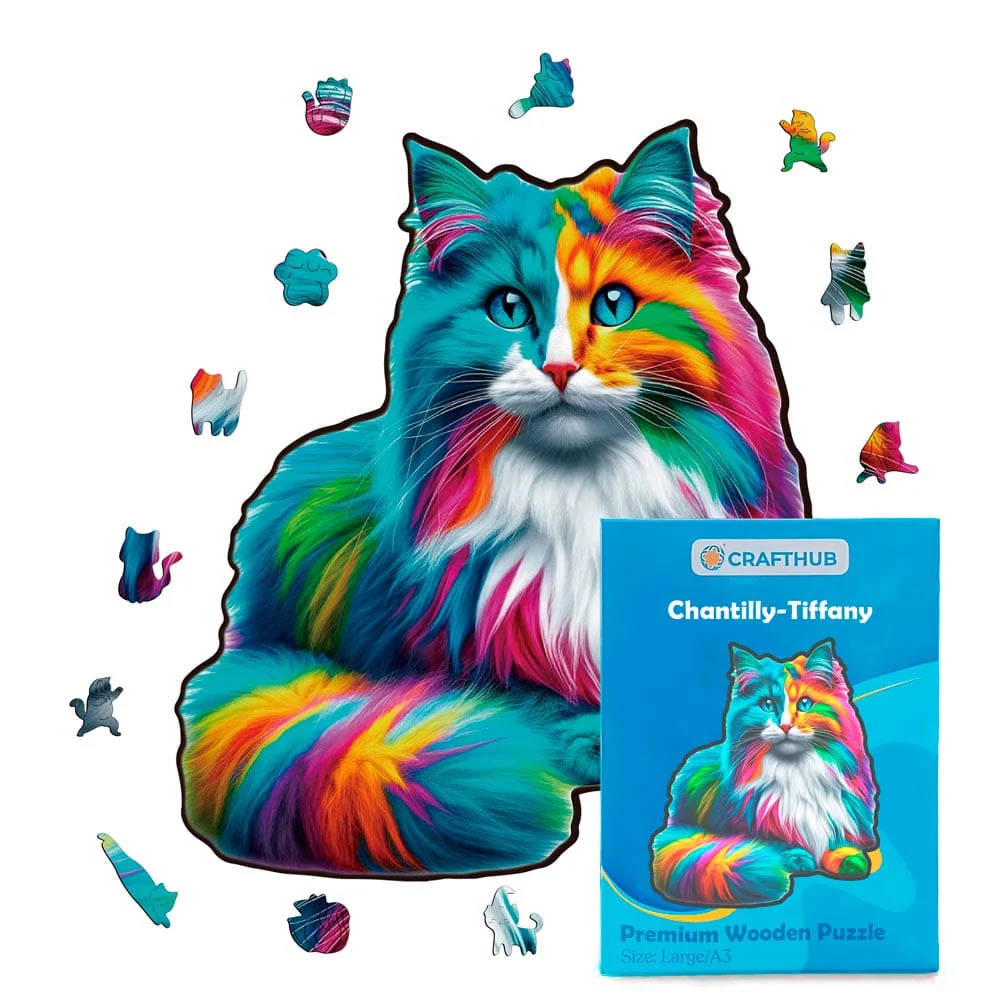Chantilly Tiffany Cat - Jigsaw Puzzle