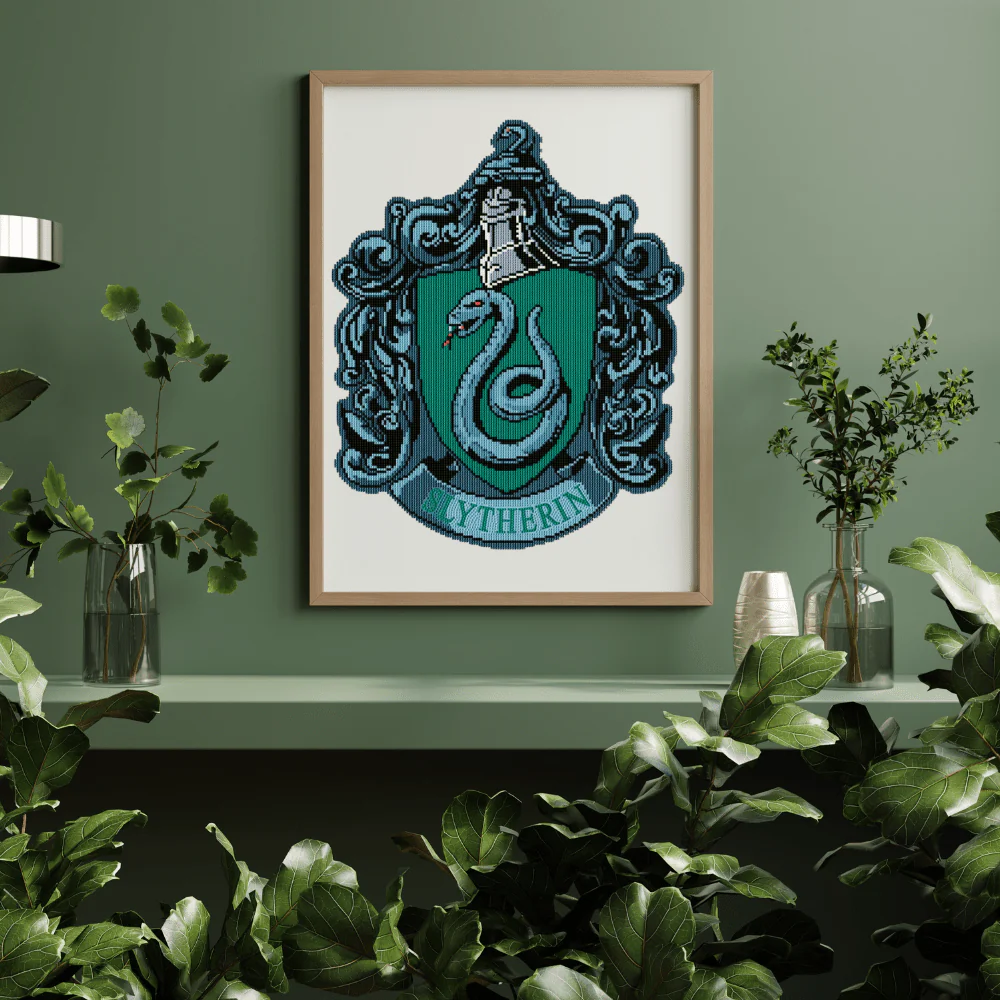 Slytherin Crest - Diamond Painting Kit