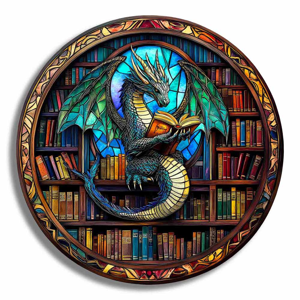 Stained Glass Dragon - Jigsaw Puzzle