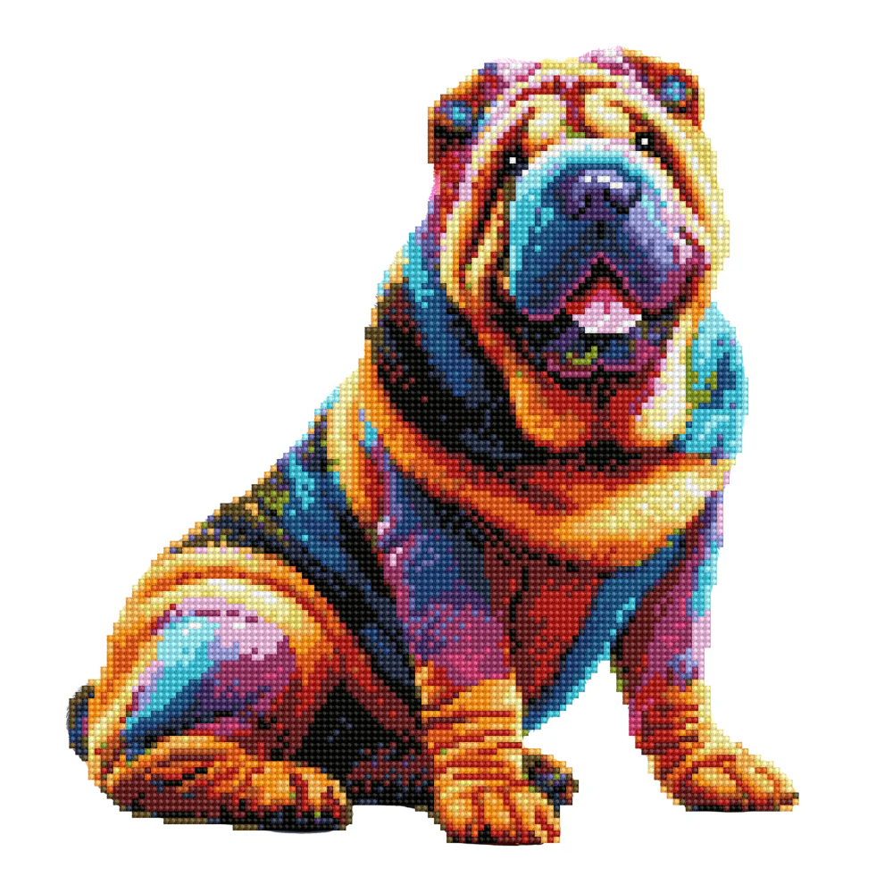 Shar Pei Dog - Diamond Painting Kit