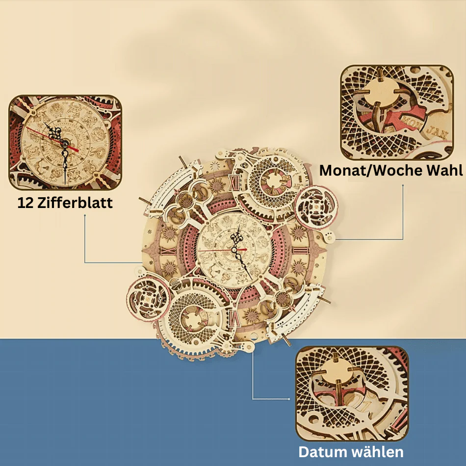 Zodiac Art Clock 3D Puzzle