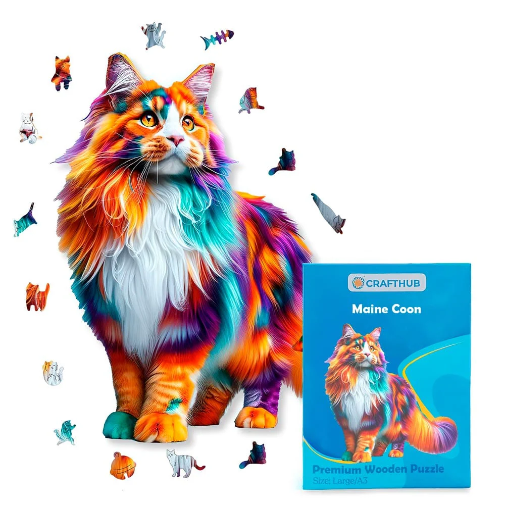 Maine Coon Cat - Jigsaw Puzzle