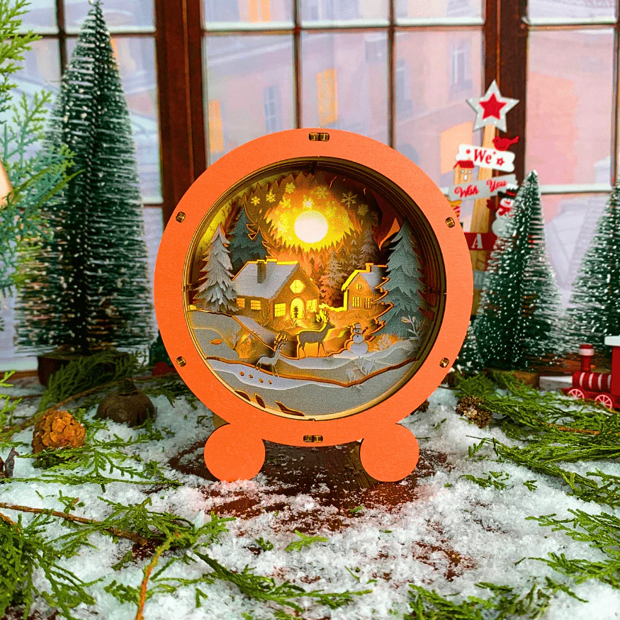 Warm Christmas - 3D Puzzle Night Lamp