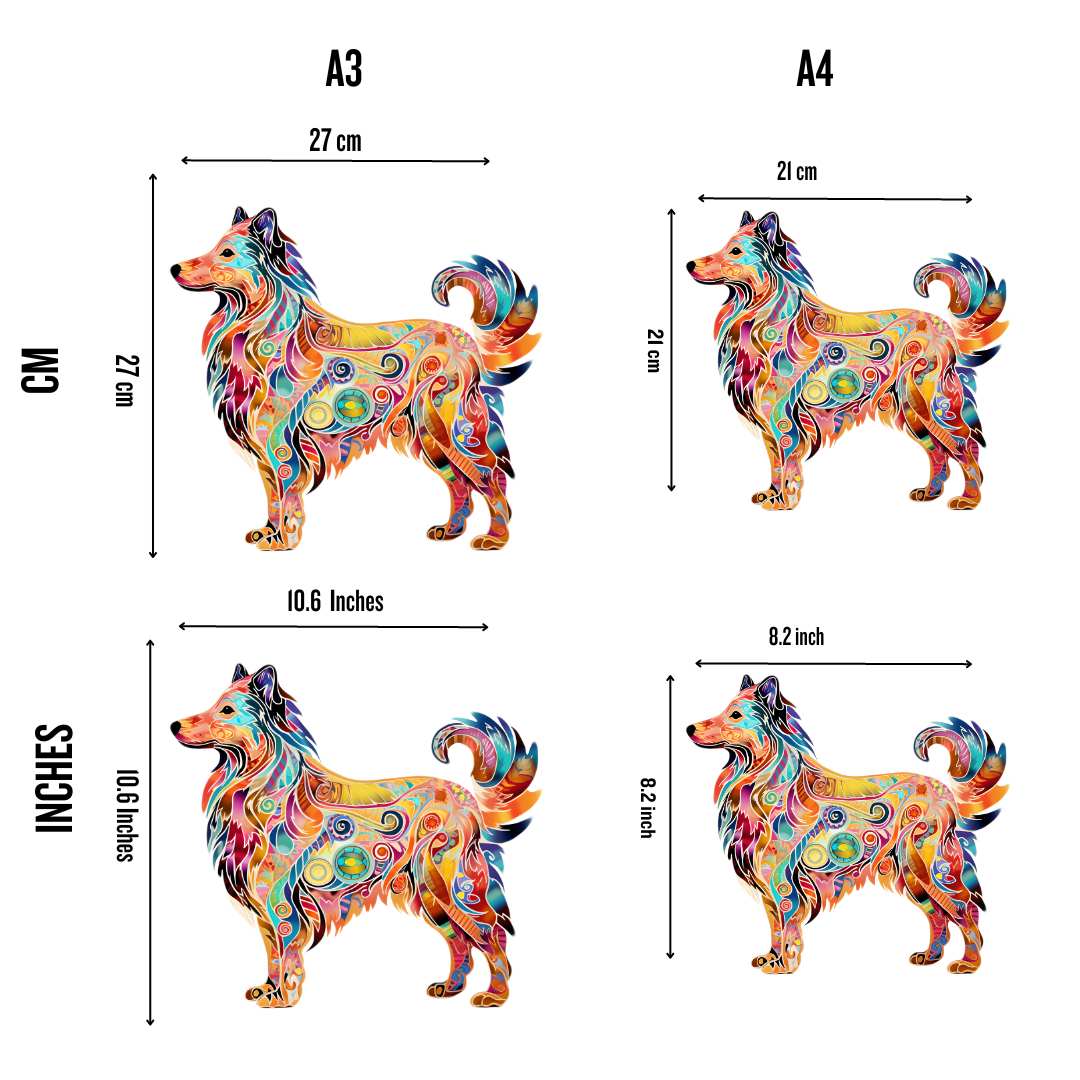 Rough Collie Dog - Jigsaw Puzzle