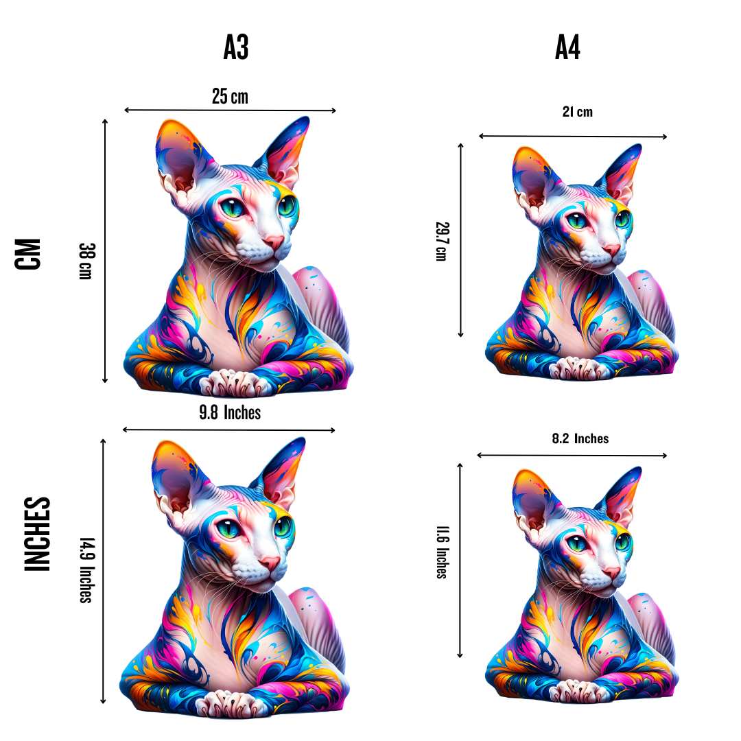 Peterbald Cat - Jigsaw Puzzle