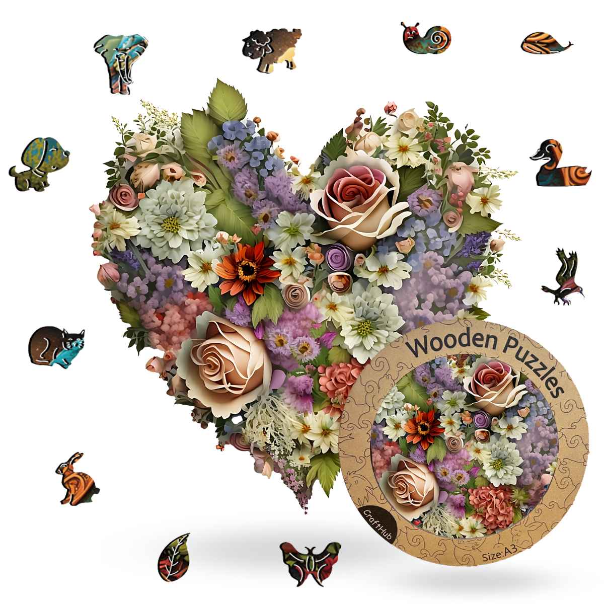 Blooming Heart - Jigsaw Puzzle
