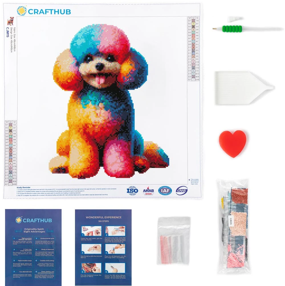 Toy Poodle Dog - Diamond Painting Kit