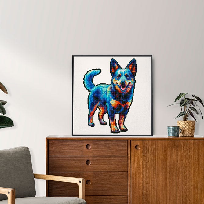 Blue Heeler Dog - Diamond Painting Kit