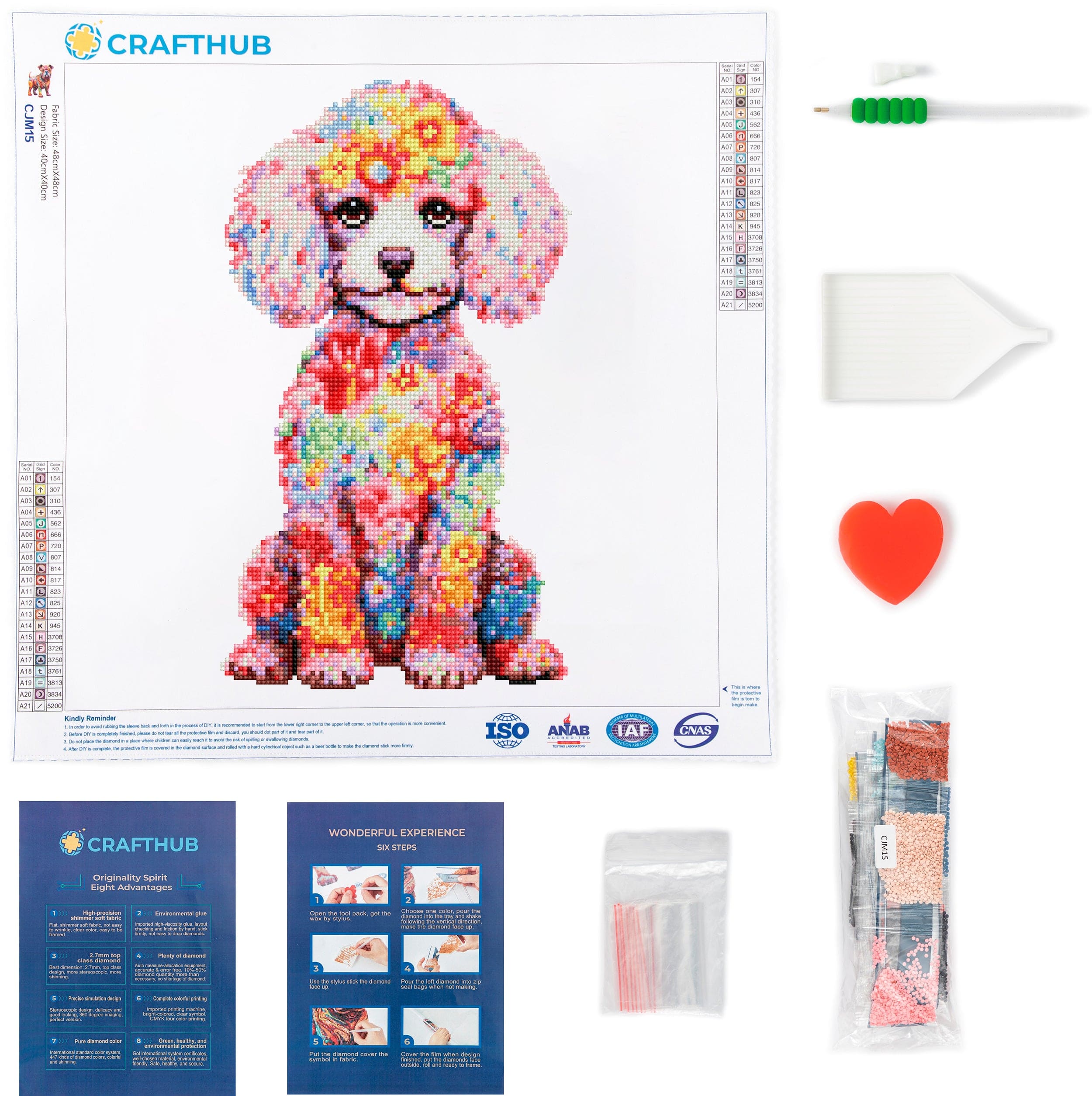 Poodle Dog - Diamond Painting Kit