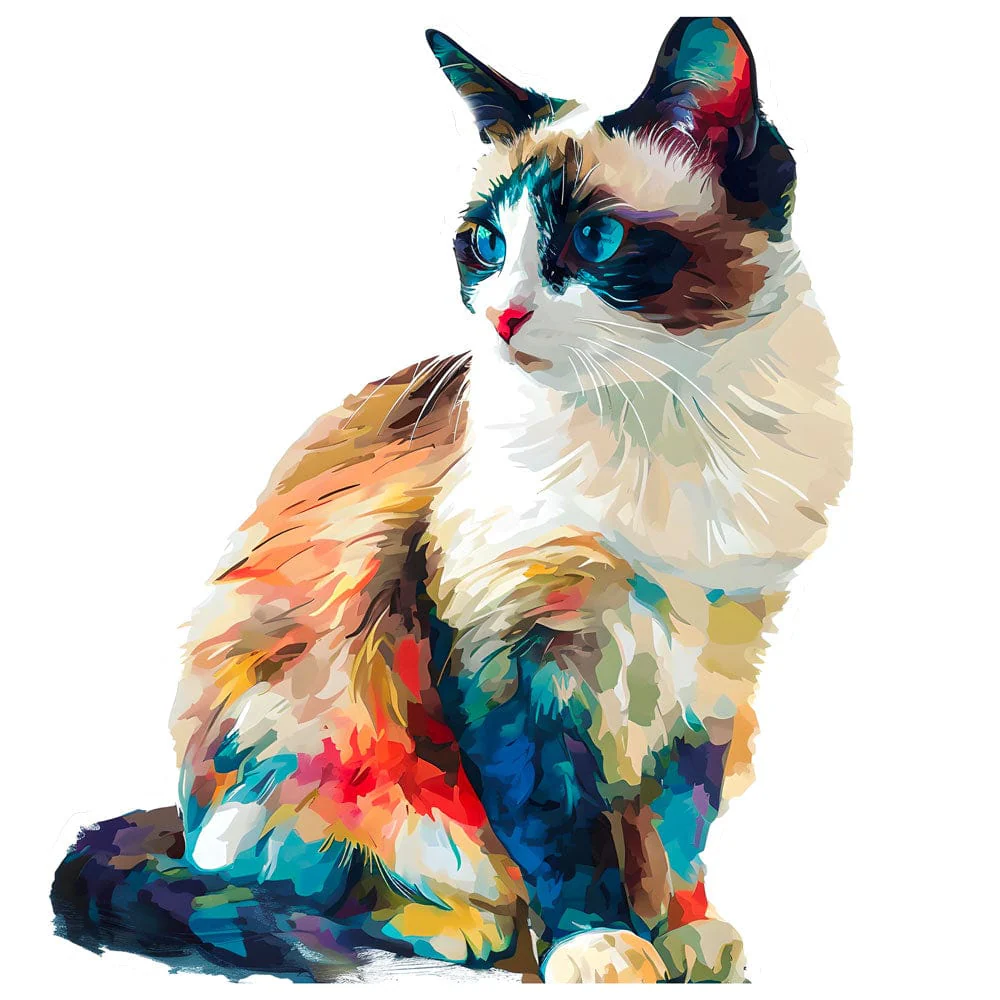 Snowshoe Cat - Jigsaw Puzzle