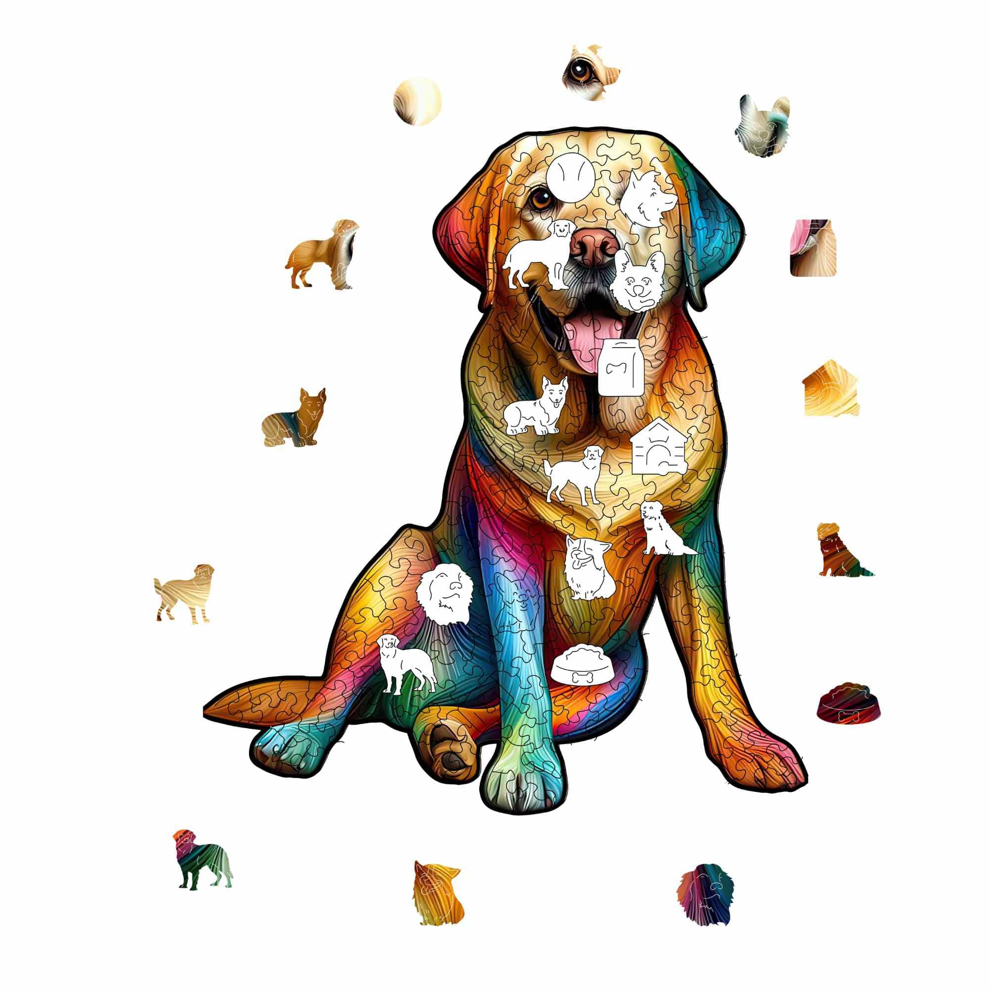 Yellow Labrador Dog - Jigsaw Puzzle