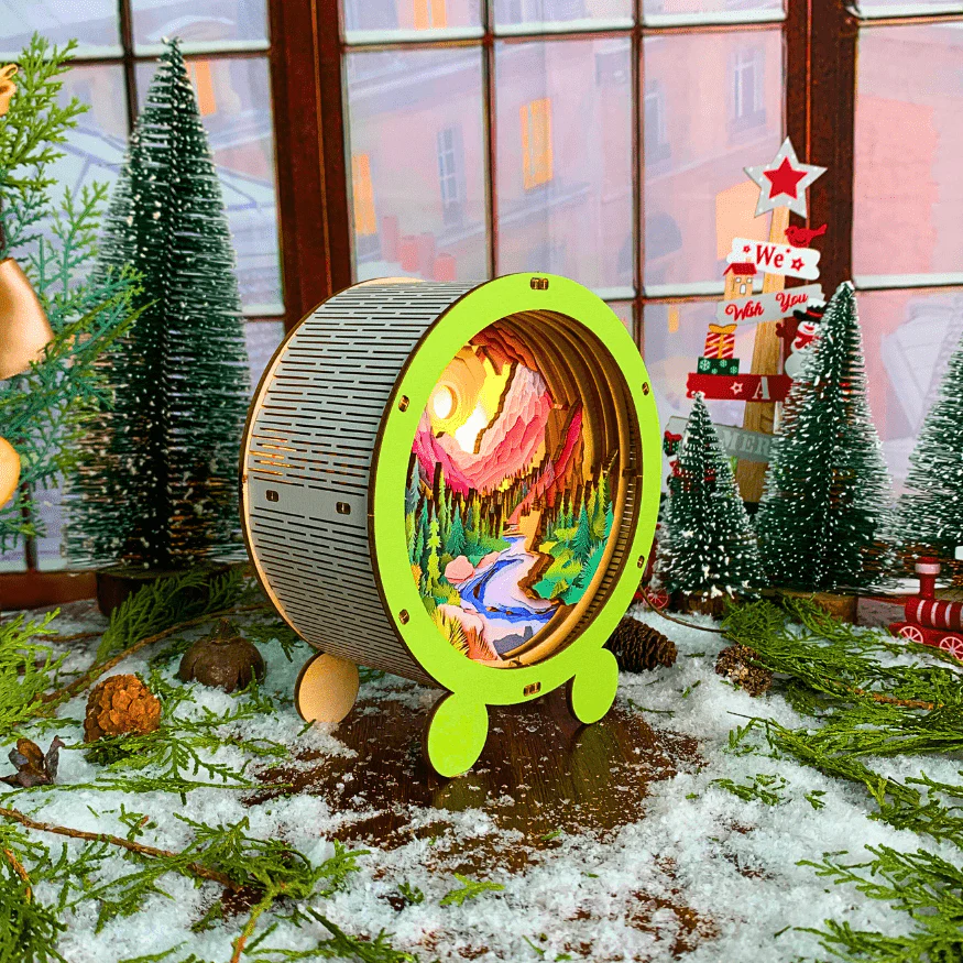 Forest Sunset - 3D Puzzle Night Lamp