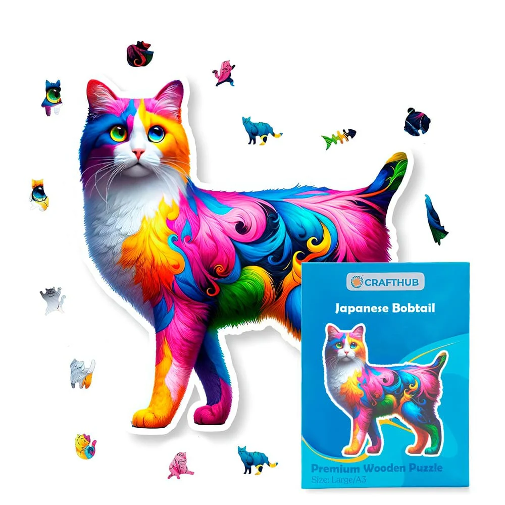 Japanese Bobtail Cat - Jigsaw Puzzle