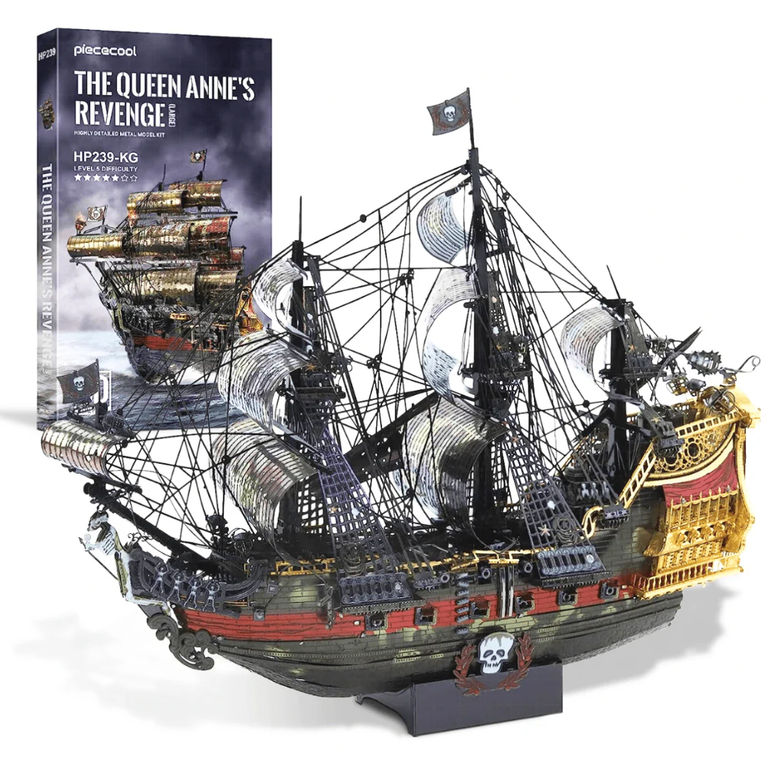 The Queen Anne's Revenge Pirate Ship 3D Watercraft Model