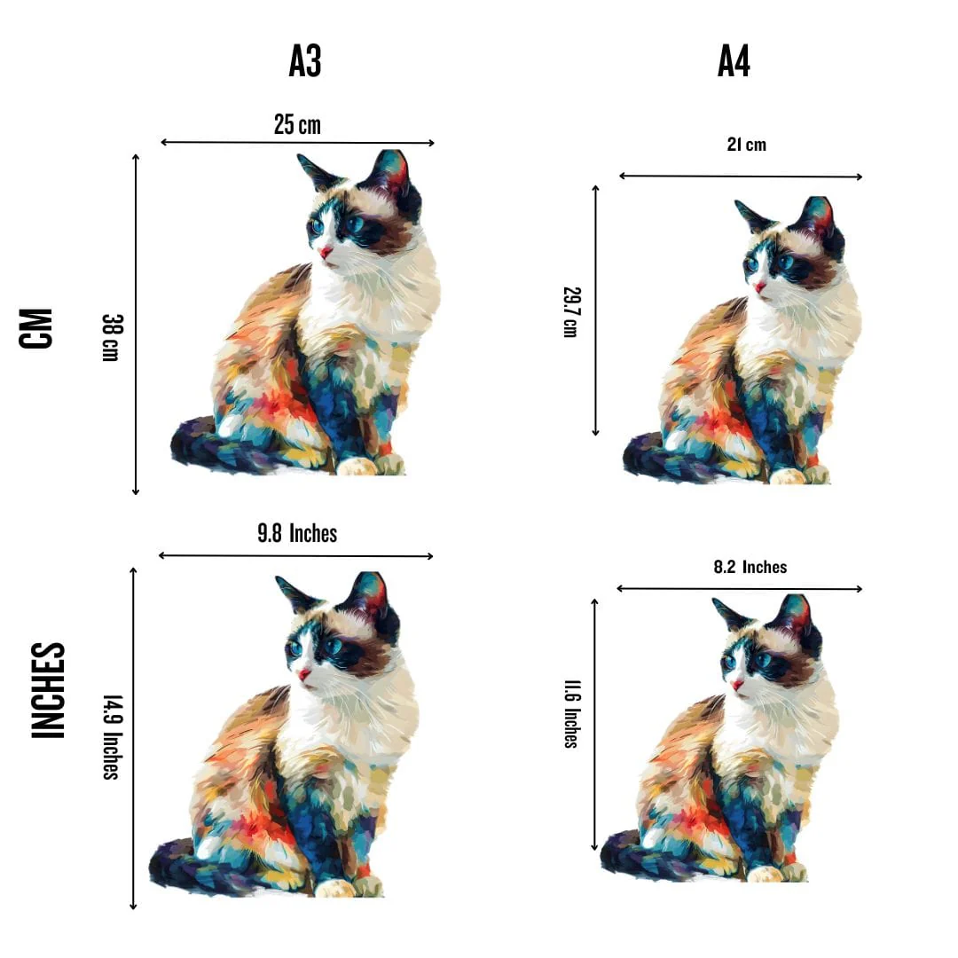 Snowshoe Cat - Jigsaw Puzzle
