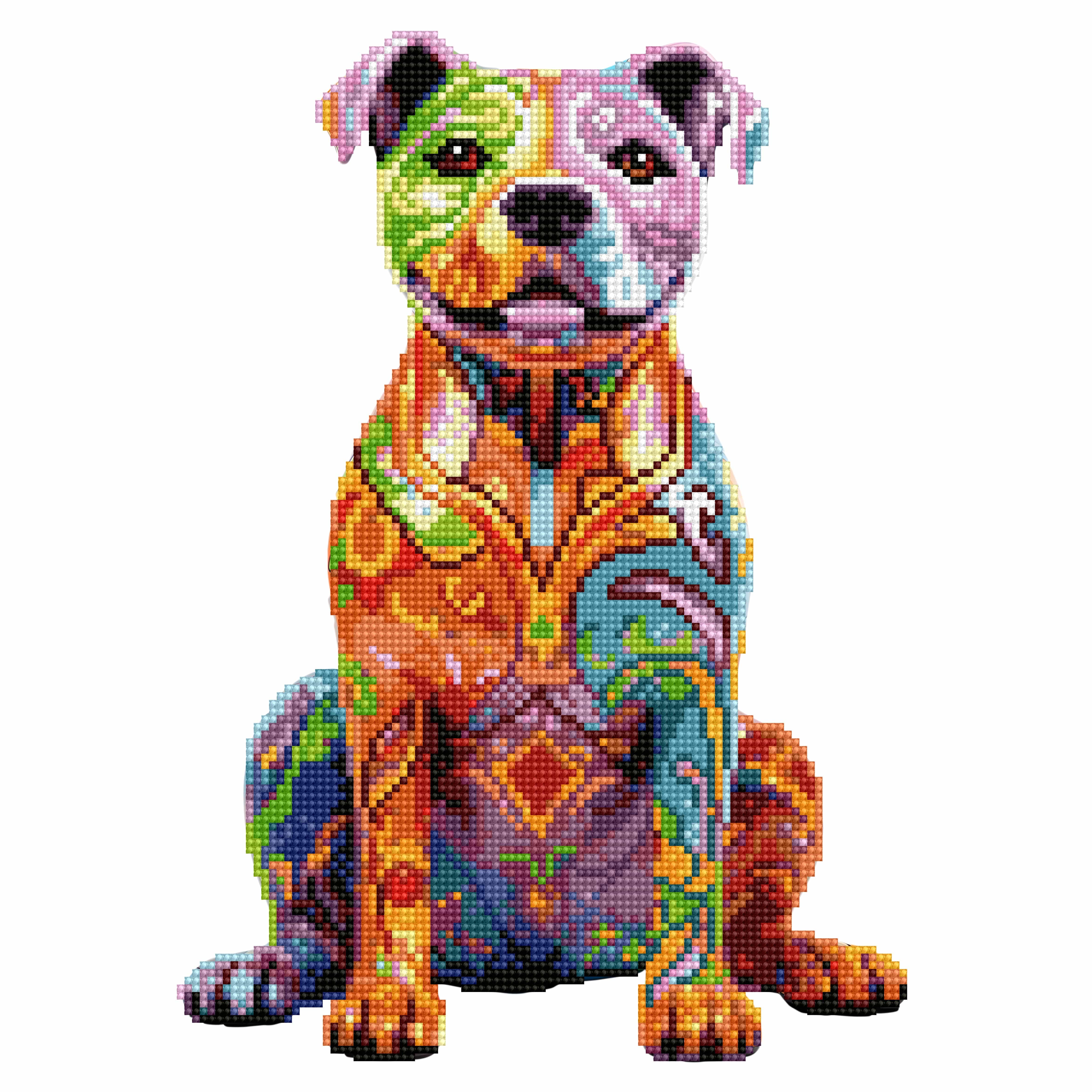 Staffordshire Bull Terrier Dog Staffy - Diamond Painting Kit