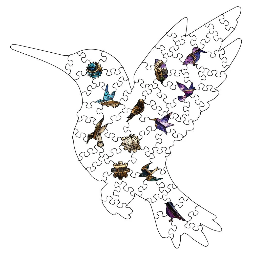 Steampunk Hummingbird - Jigsaw Puzzle