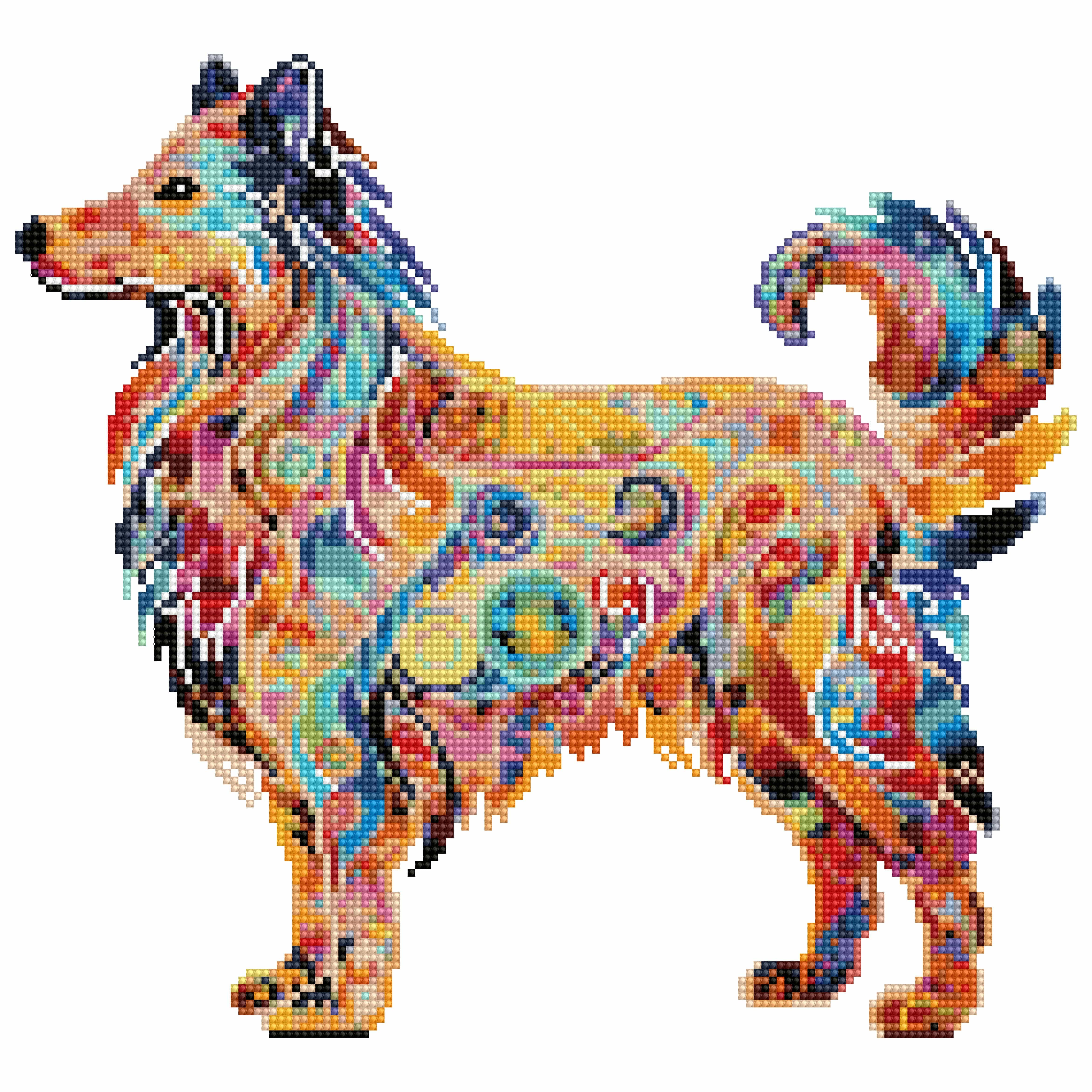 Rough Collie Dog - Diamond Painting Kit