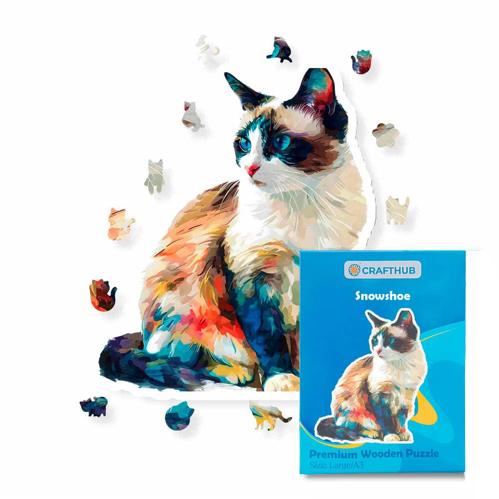 Snowshoe Cat - Jigsaw Puzzle