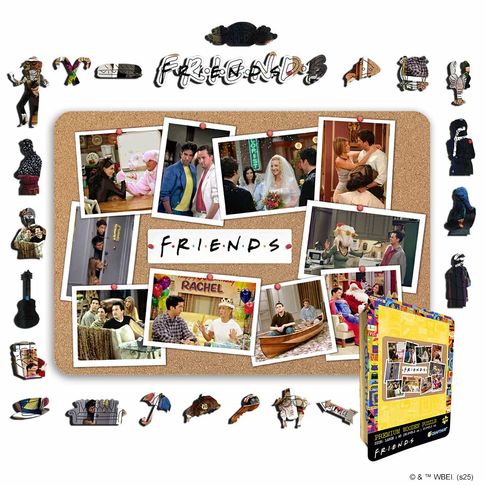 Friends Iconic Moments - Wooden Jigsaw Puzzle