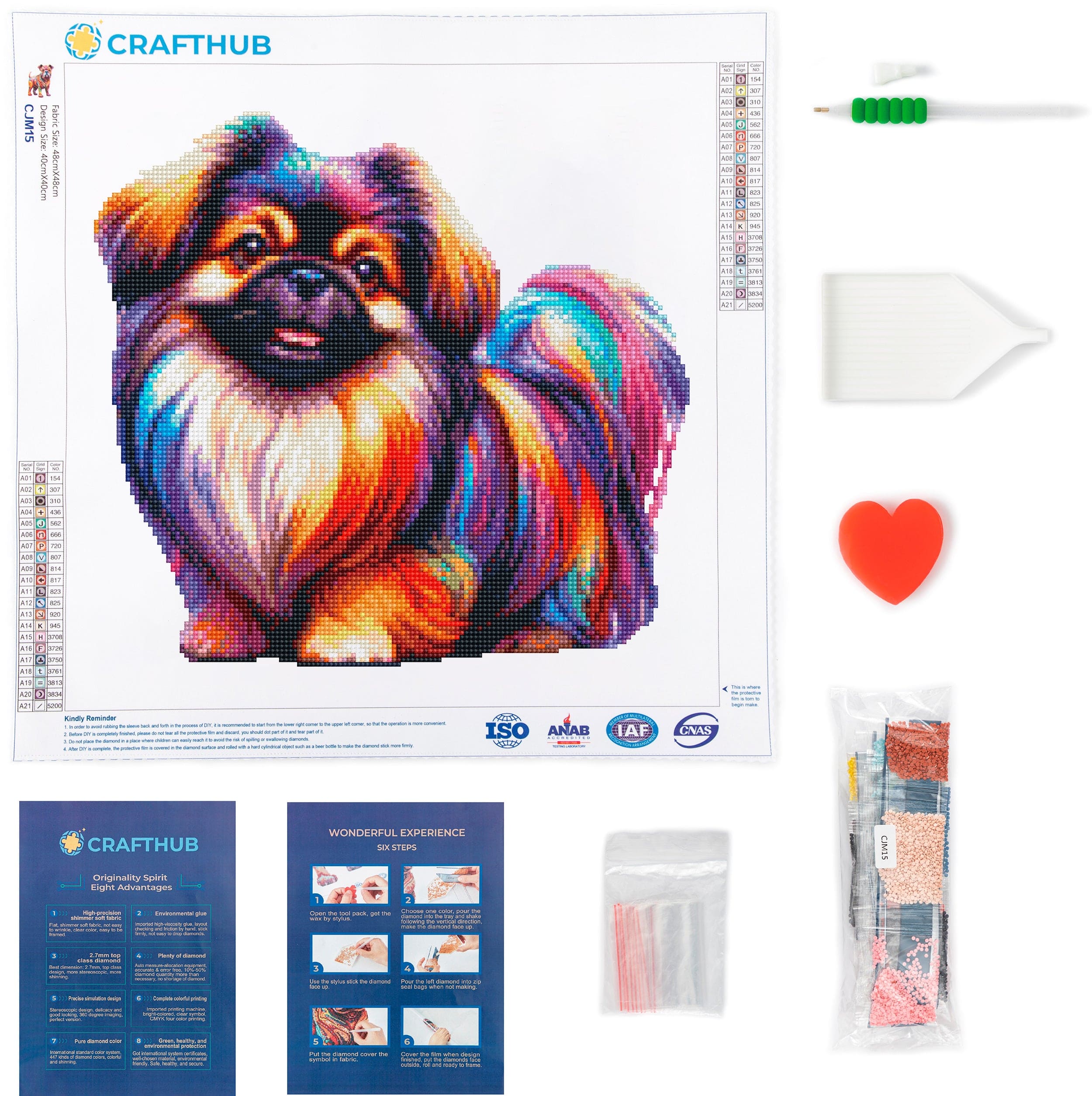 Pekingese Dog - Diamond Painting Kit