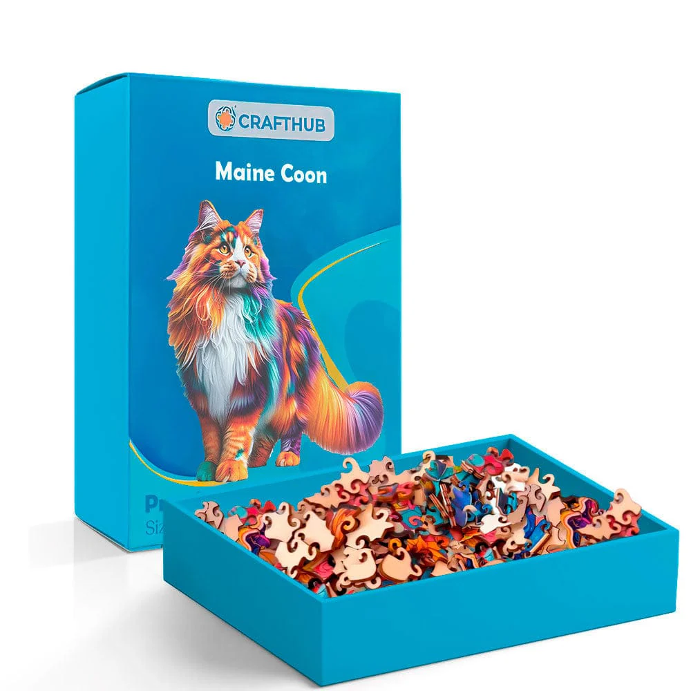 Maine Coon Cat - Jigsaw Puzzle