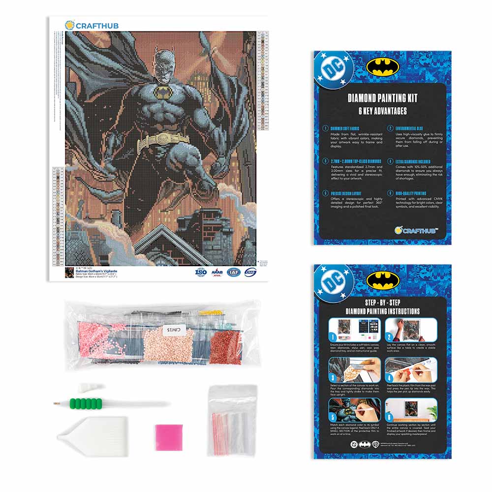 Batman Gotham's Vigilante - Diamond Painting Kit