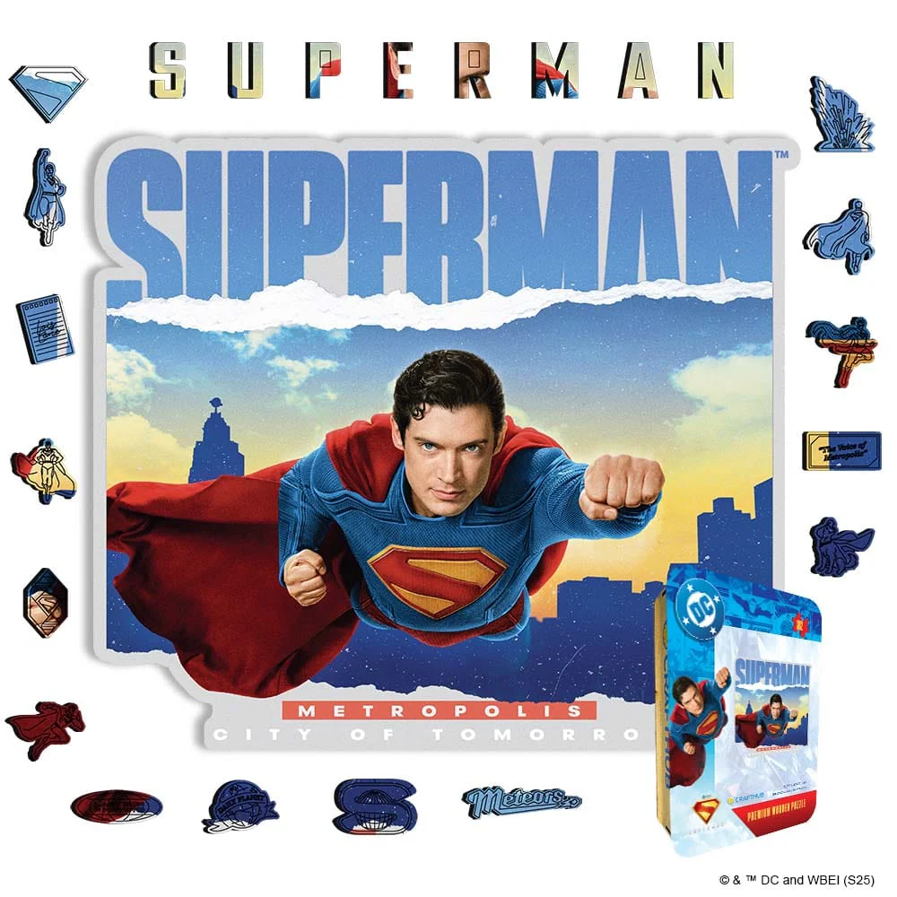 Superman Go Higher - Wooden Jigsaw Puzzle