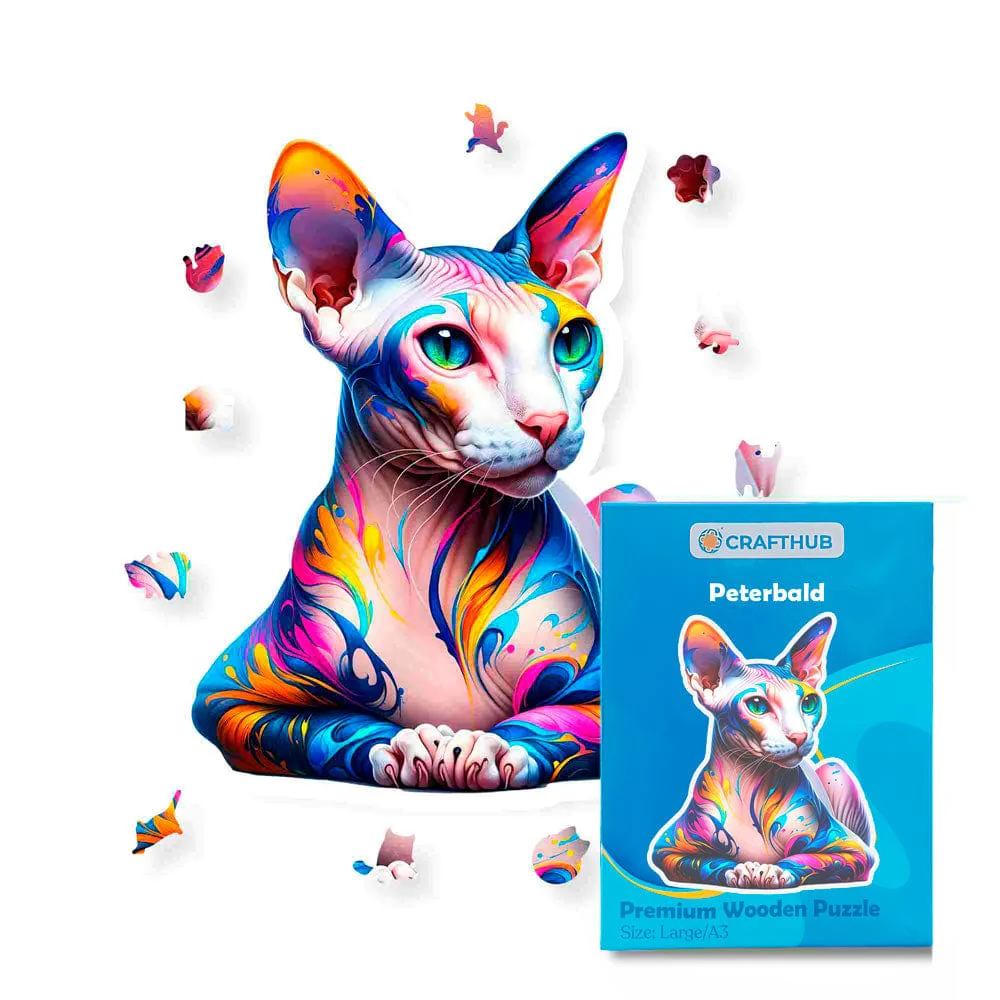 Peterbald Cat - Jigsaw Puzzle