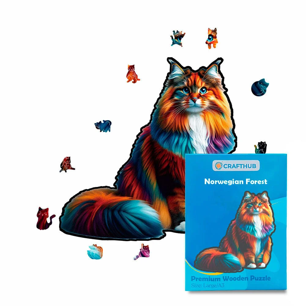 Norwegian Forest Cat - Jigsaw Puzzle