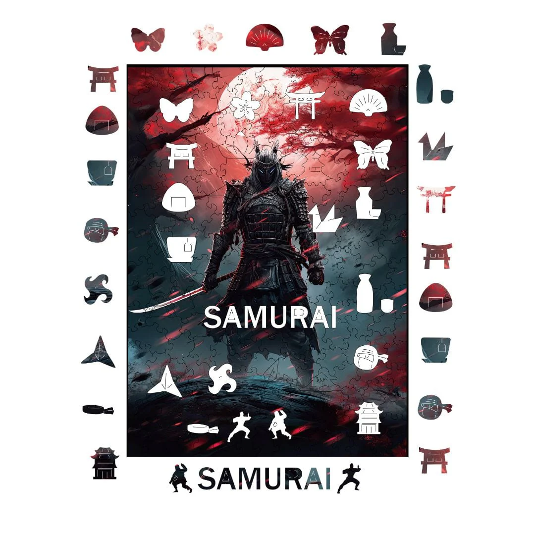 Samurai - Wooden Jigsaw Puzzle