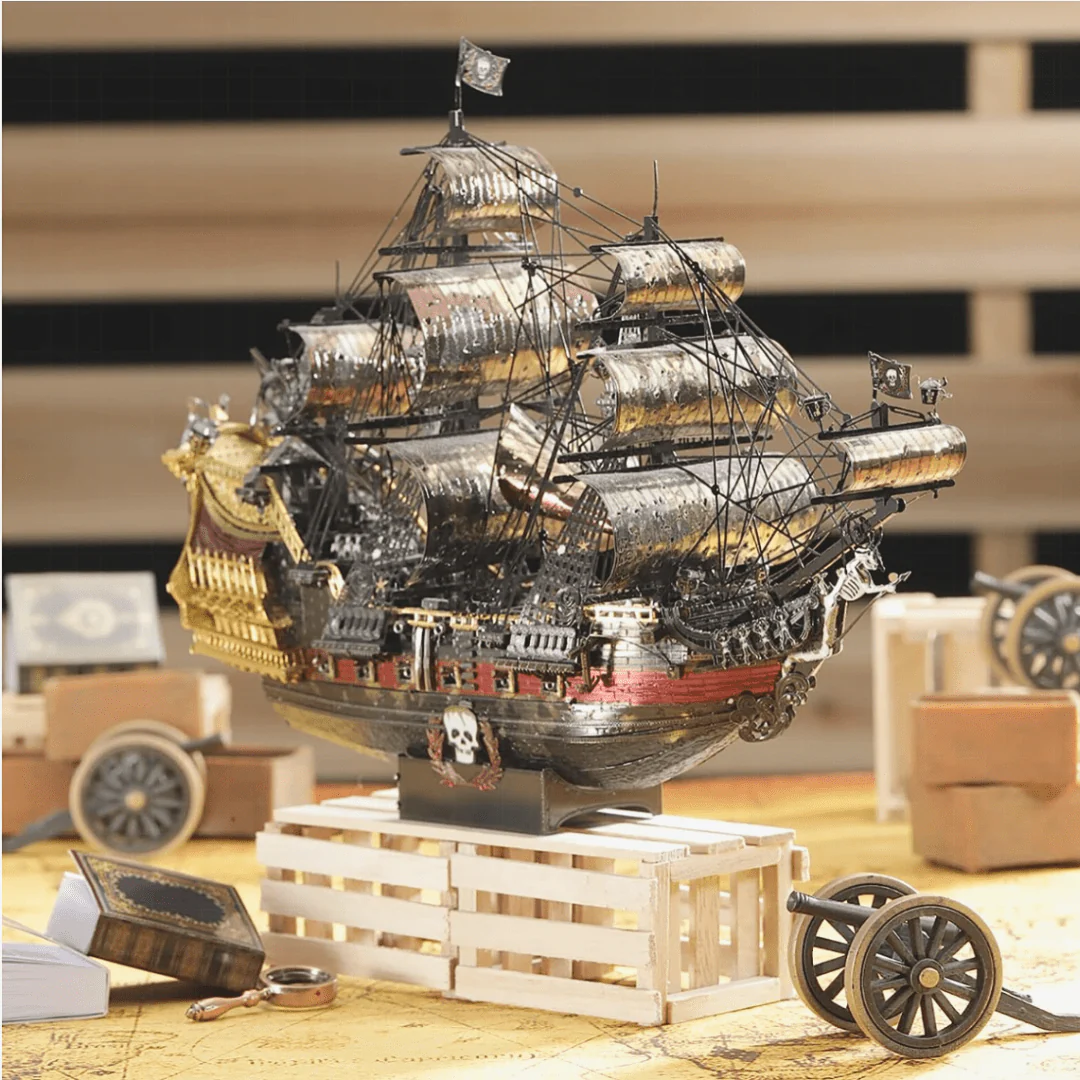 The Queen Anne's Revenge Pirate Ship 3D Watercraft Model