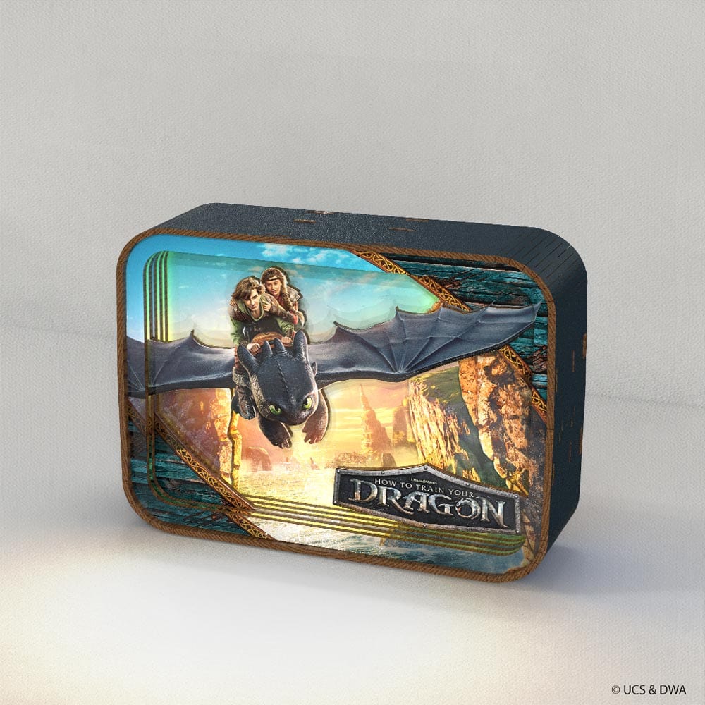 How to Train Your Dragon - 3D DIY Wooden Puzzle Night Lamp