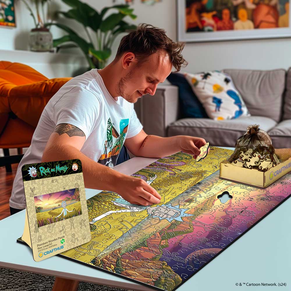 Rick and Morty Another Planet - Wooden Jigsaw Puzzle