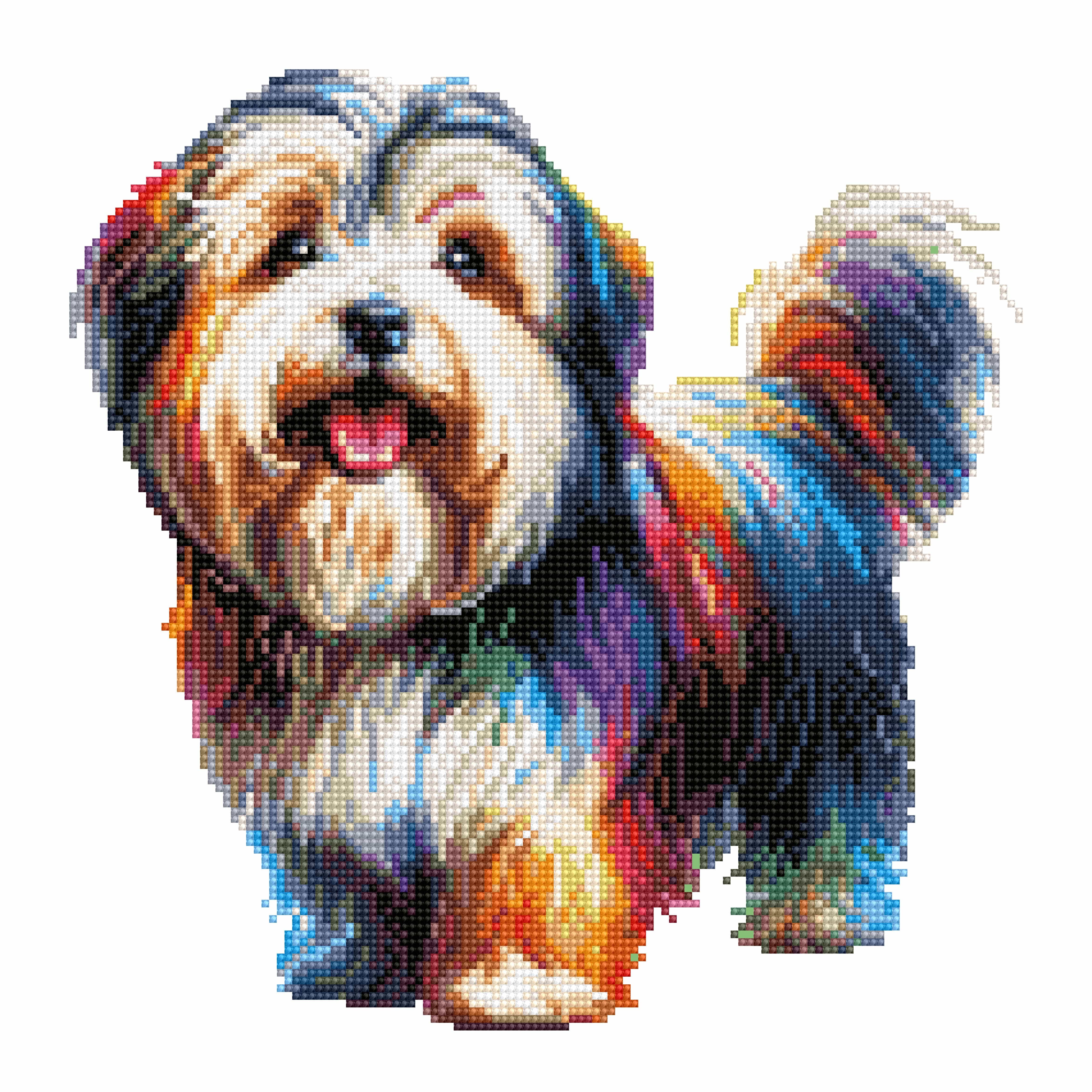 Tibetan Terrier Dog - Diamond Painting Kit
