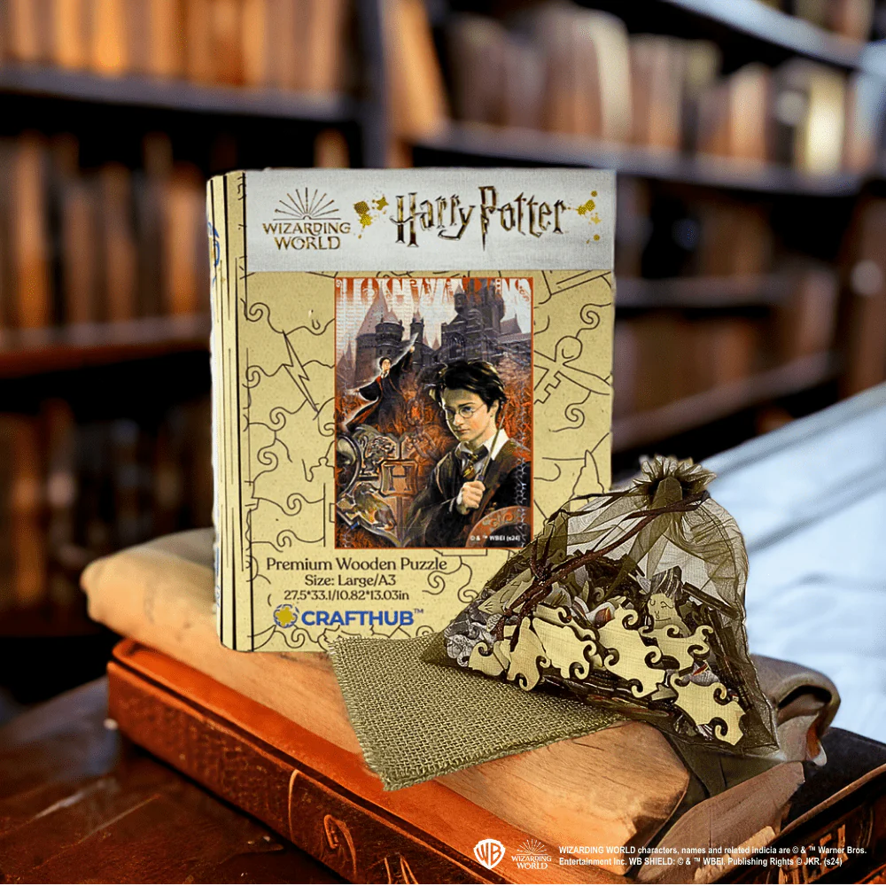 Harry and the Hogwarts Castle Wooden Jigsaw Puzzle