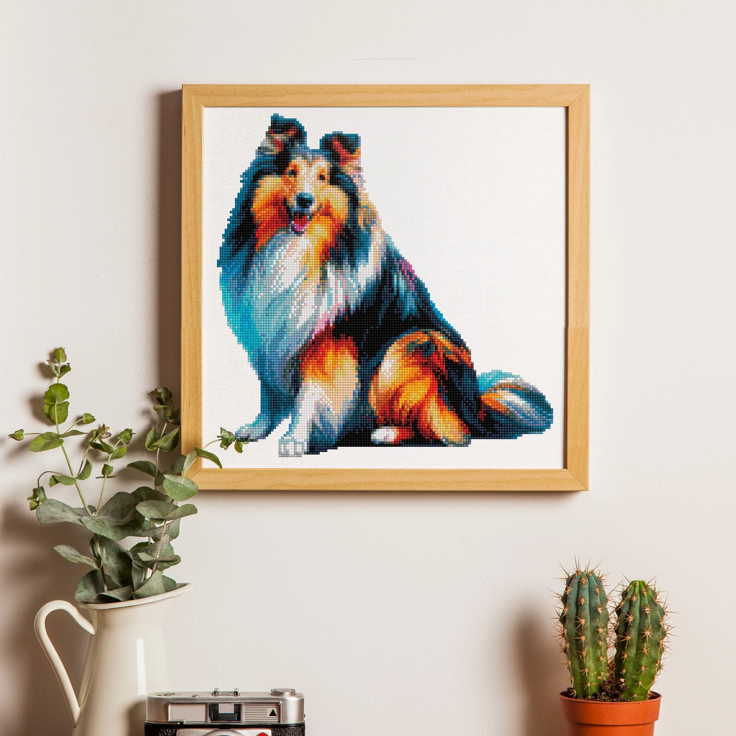 Collie / Rough Collie Dog - Diamond Painting Kit