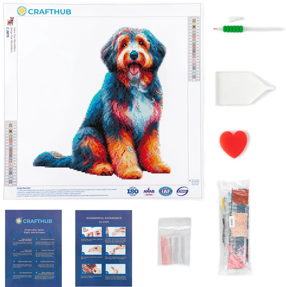 Aussiedoodle Dog - Diamond Painting Kit